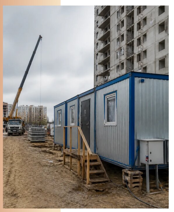 Аренда строительных вагончиков для рабочих в Морозовске